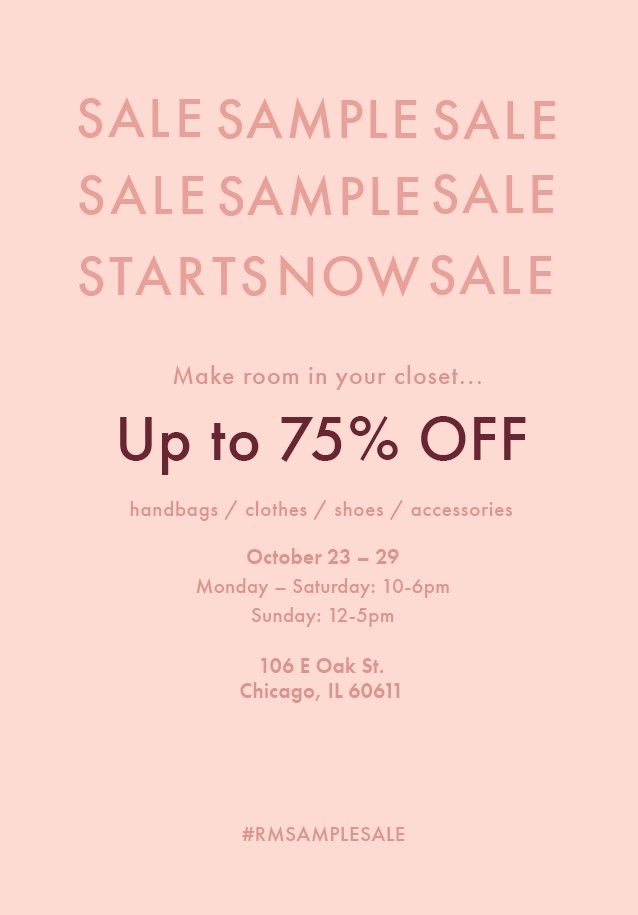 Rebecca Minkoff sample sale chicago